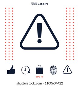 Attention icon symbol