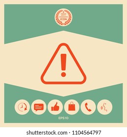 Attention icon symbol