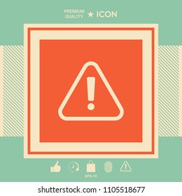 Attention icon symbol
