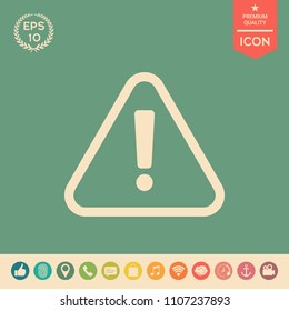 Attention icon symbol