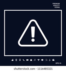 Attention icon symbol