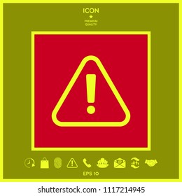 Attention icon symbol