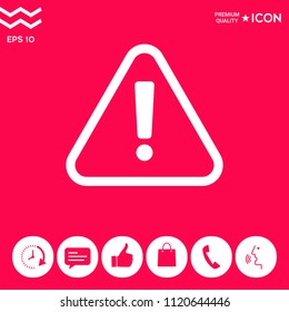 Attention icon symbol