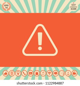Attention icon symbol