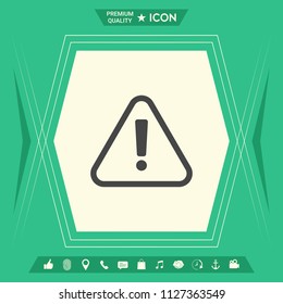Attention icon symbol