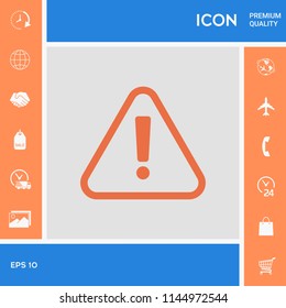 Attention icon symbol
