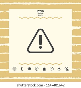 Attention icon symbol
