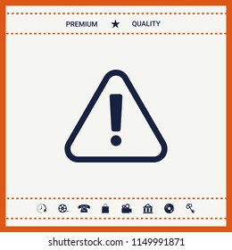 Attention icon symbol