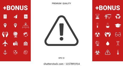 Attention icon symbol