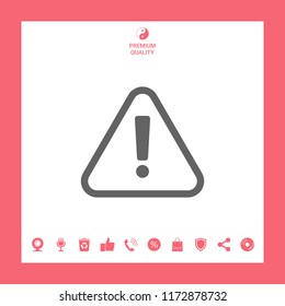 Attention icon symbol