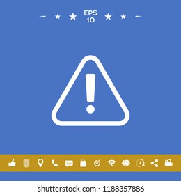 Attention icon symbol