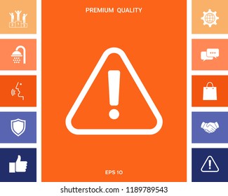 Attention icon symbol