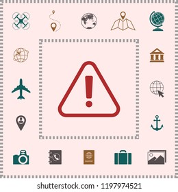 Attention icon symbol