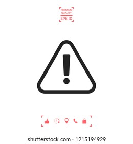 Attention icon symbol