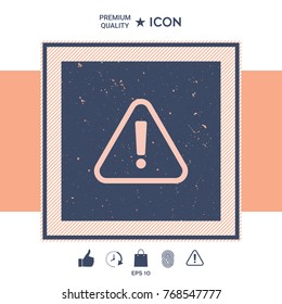 Attention icon symbol