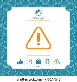 Attention icon symbol