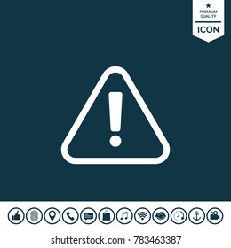 Attention icon symbol