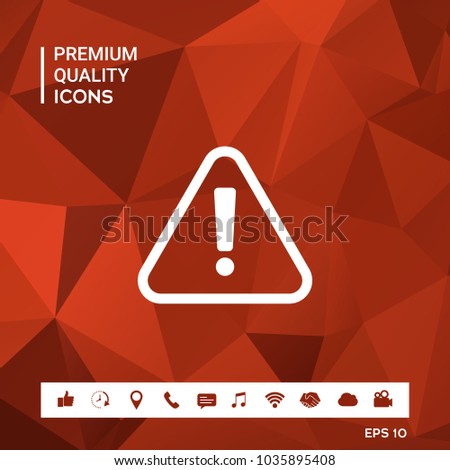 Attention icon symbol