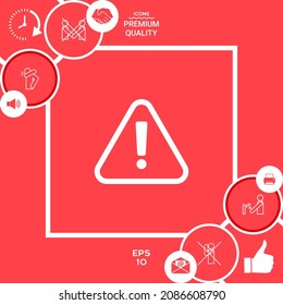 Attention icon symbol. Element for your design