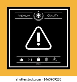 Attention icon symbol. Graphic elements for your design
