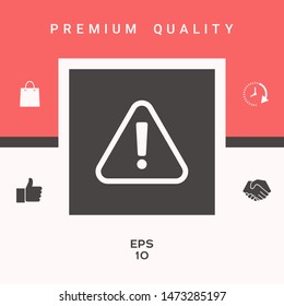 Attention icon symbol. Graphic elements for your design
