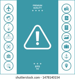 Attention icon symbol. Graphic elements for your design