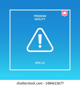 Attention icon symbol. Graphic elements for your design