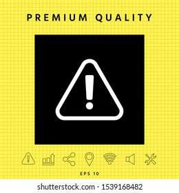 Attention icon symbol. Graphic elements for your design