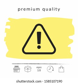 Attention icon symbol. Graphic elements for your design