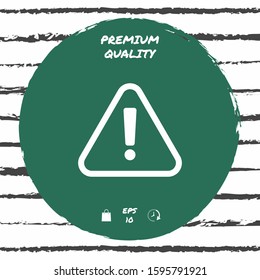 Attention icon symbol. Graphic elements for your design