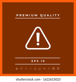 Attention icon symbol. Graphic elements for your design