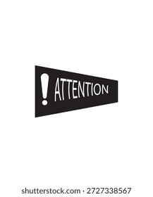 attention icon, vector best flat icon.