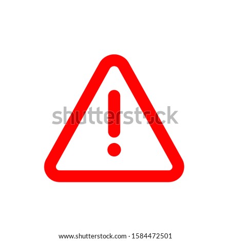 Attention icon, vector illustration. Flat design style. vector attention icon illustration isolated on White background, attention icon Eps10. attention icons graphic design vector symbols.