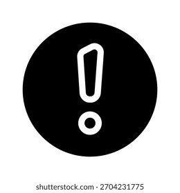 Icono de atención Ilustración de diseño de símbolo de Vector