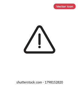 Attention icon vector. Warning sign