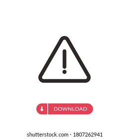 Attention icon vector. Warning sign