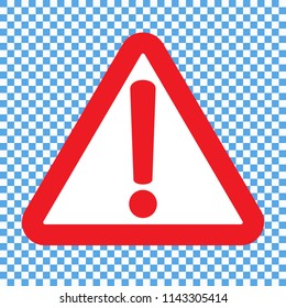 Attention icon. Warning icon.