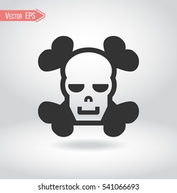 Attention icons danger button and attention warning signs