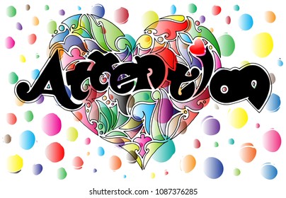 Attention. Inspirational quote, motivation. Typography for poster, invitation, greeting card or t-shirt. Vector lettering, inscription, calligraphy design.