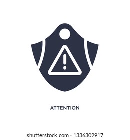 attention isolated icon. Simple element illustration from gdpr concept. attention editable logo symbol design on white background. Can be use for web and mobile.
