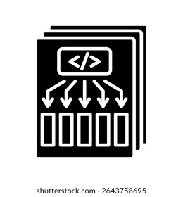Icono de glifo de capa de atención, uso para aprendizaje automático, educación, industria tecnológica, interfaz de usuario, kit UX, App y desarrollo de Web, digital o impreso.
