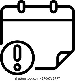 Vector de ilustración de icono de línea de atención