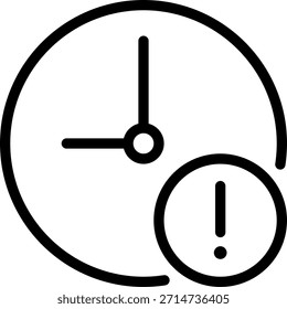 attention line icon illustration vector