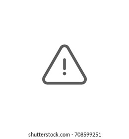 Attention line icon, Vector on white background
