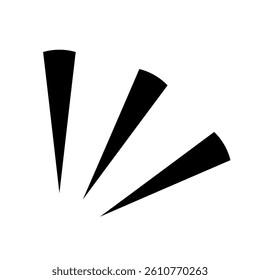 Attention Lines Icon Vector Illustration