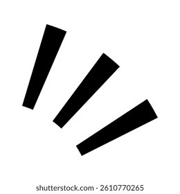 Attention Lines Icon Vector Illustration