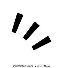 Attention Lines Icon Vector Illustration