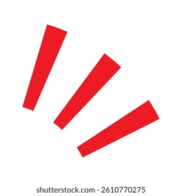 Attention Lines Icon Vector Illustration