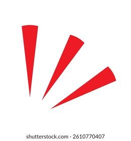 Attention Lines Icon Vector Illustration