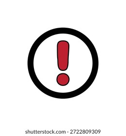 attention  logo icon illustration flat